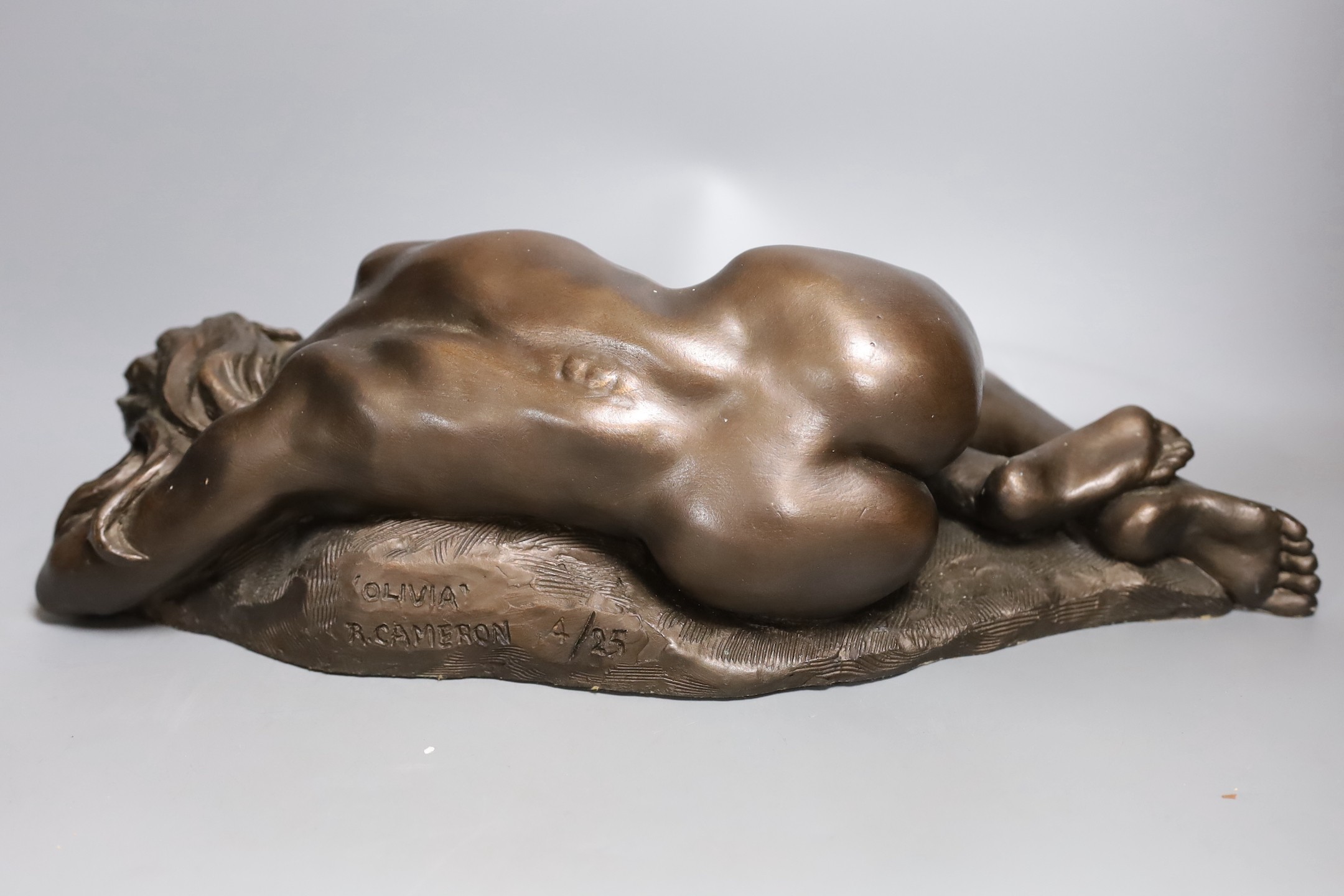 Ronald Cameron (b.1930), simulate bronze, 'Olivia', numbered 4/25 (a.f.) - 46cm long